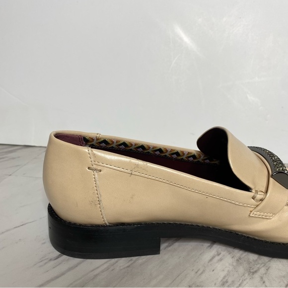 Franco Sarto Lizzy Tan Faux Leather Sparkle Loafer 8M - Picture 10 of 16